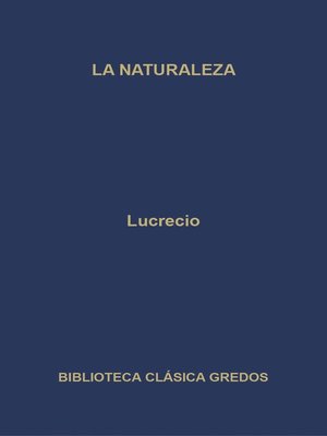 cover image of La naturaleza
